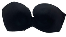 Wonderbra Womens Ultimate Strapless Underwire Bra WB032D Lightly lined 38E Black picture