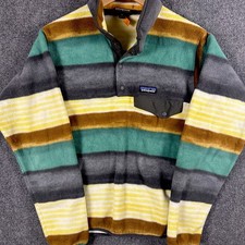 Patagonia Synchilla Snap-T Fleece Pullover Painted Fitz Stripe Forge Grey Men's  picture