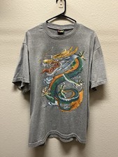 Vintage JOLIGOLF Thailand Dragon Graphic T Shirt Men’s XL Gray picture