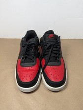 Nike Men's Court Vision Low FJ0685-010 Black Red Athletic Shoes - Size 11.5 picture