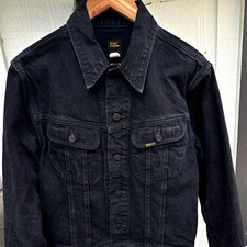 RRL Lot 271 Men's Black Denim Trucker Jacket picture