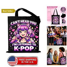Kpop Gifts Tote Bag for Teen Girls K Pop Bookbag K Pop Christmas Girl Gifts picture