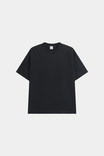 Men's Black Drop Shoulder T-Shirt Plain Blank picture