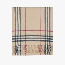 Authentic Burberry 100% Cashmere Printed Pre-Owned Scarf picture