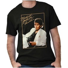 Michael Jackson Thriller Album Cover Graphic T Shirt Men or Women Black picture