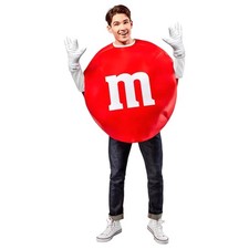 Rubies Mens Red M&M Candy Halloween Costume One Size Fits Most picture