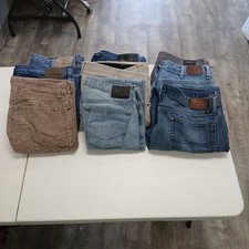 Grade A Wholesale 9pc Mens Jeans Mixed Mall Brands Reseller Premium Lot picture