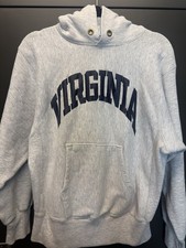 Vintage 80s Champiom Reverse Weave Warmup Hoodie size Medium fits SMALL w/Flaw picture