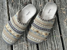 TAOS Woolderness 2 Muleclogs Bohemian Aztec Print Size 8/EUR 38 picture
