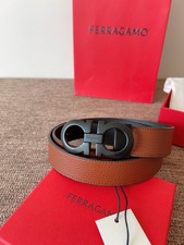 Authentic Ferragamo belt men reversible Leather Gancini Sale picture