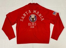 Vintage Santa Maria Elks 1538 Embroidered & Patches Worn Jacket 70's 80's M 109B picture