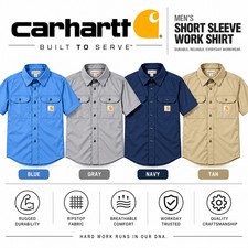Carhartt Men's Short-Sleeve Button-Down Work Shirt picture