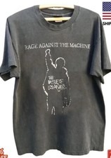 Vintage Rage Against the Machine rock band Charcoal Unisex T-shirt XL reprint picture