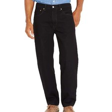 NWT Levi's 550 Relaxed Fit Jeans Men's 32x29 Black 100% Cotton Denim picture