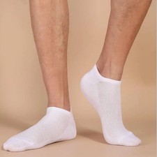 10Pack Men/Women Cotton Bamboo Socks No Show Ankle Low Cut Sport Nonslip Breathe picture