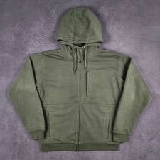 Filson Double Layer Full Zip Hoodie Mens Large Dark Forest Green Heavyweight picture