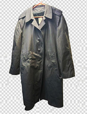 Vintage 1984 US Military All Weather Trench Coat Black 40R Centre Mfg With Liner picture