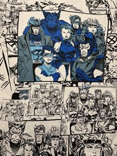 1993 X-Men “ family, portrait “ mega Marvel Comic By Comic Image Tee L picture