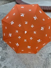 Vintage Courrèges Paris Umbrella Orange Logo Made in France Designer picture