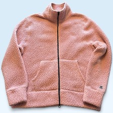 Champion X Todd Snyder Jacket Mens Large Pink Sherpa Fleece Full Zip Warm picture