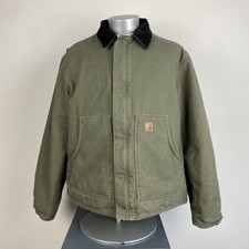 Y2K Made in Mexico J164 LOV Olive Green Arctic Carhartt Jacket XL picture