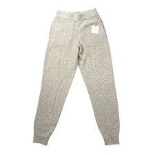 NWT AE77 Premium Cashmere Jogger Women's Small Beige Pants American Eagle $248 picture
