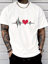 Crew Neck Men's Fashion Casual Trendy Street Style Short Sleeve T Shirt picture