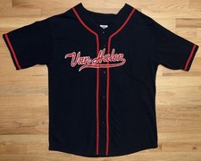 Vtg 2004 Van Halen Summer Tour Baseball Jersey Black Red Sewn XXL 26x35 Cotton picture