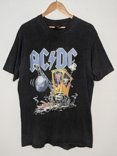 Original Vintage 90s AC/DC Brockum Wrecking Ball T-shirt Tee Mens XL Made in USA picture