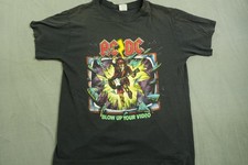 Vintage AC/DC Shirt Mens XL Black Blow Up Your Video World Tour 88 80s picture