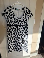 Boden Black & White Polka Dot Dress – US 12R picture