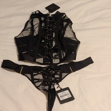 Honey Birdette RARE Alina Bralette and Thong NWT Size M picture