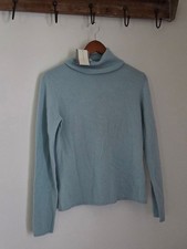 NWT Charter Club 100% 2-Ply Cashmere Turtleneck Sweater Ice Blue ♡ Small picture