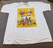 Vintage Disney Store Home on the Range Mens L T-Shirt Bust a Moo 2004 NEW picture