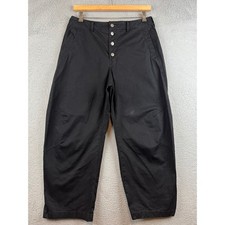 PILCRO The Arin Mid-Rise Button-Front Barrel Pants size 32 picture