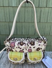 Coach Cargo Shoulder Bag With Floral Print Purse picture