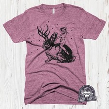 Cowgirl Shirt Jackalope Shirt Gifts for Her Mom Gift Jackalope Lover Vintage Tee picture