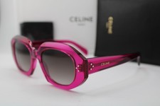 NEW CELINE CL40319I 72F PINK CLEAR GRADIENT AUTHENTIC SUNGLASSES 52-20 picture