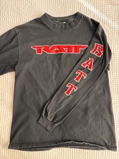 Vintage RATT “What The F Are You Lookin At” Long Sleeve Shirt / Size M  picture