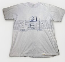 Vintage Crazy Shirts Hawaii Single Stitch T shirt size large Gray picture