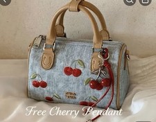 🍒👜 Cherry Print Shoulder Bag Cute and Trendy Everyday Style picture