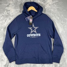 Dallas Cowboys NFL Fanatics Pro Line Navy Blue Hoodie Sweatshirt Mens L NEW picture