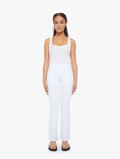 MOTHER Lil Kick It Petite High Rise Straight Jeans Totally Innocent 28 NWT picture