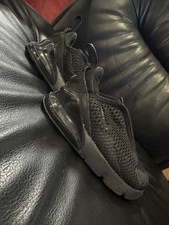 Nike Air Max 270 Go Toddler Triple Black Shoes DD1646-001 Size 8C Slip-On picture