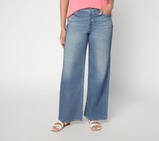 Anybody Regular Denim Effect French Terry Pants Indigo Wash S New picture