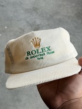 Vintage Inspired Rolex Embroidery Corduroy CREAM/White picture