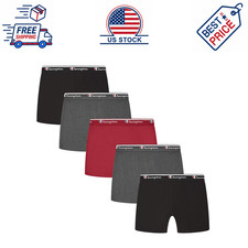 Champion Men's Cotton Flex Boxer Briefs 5 Pack, Sizes S-2XL, Tag Free Underwear picture