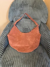 NWOT Viola Castellani Suede Italian Leather Cognac Hobo Shoulder Bag picture