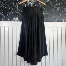 Vintage Contempo Casuals Black Maxi Skirt Small 90s Jacquard Whimsigoth Goth picture