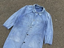Vintage 50-60s French Work Shopcoat Rare Fade Atelier Movie Costume Era Workwear picture